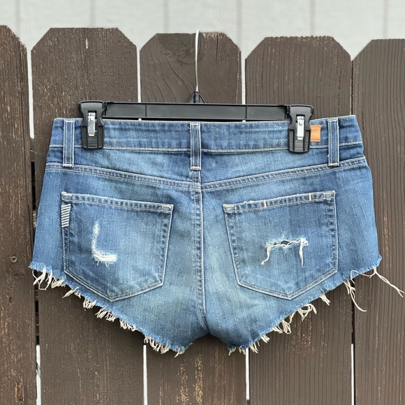 Paige Riley Deconstructed Jeans music festival Shorts Y2K vibes sz 24 - Picture 3 of 3
